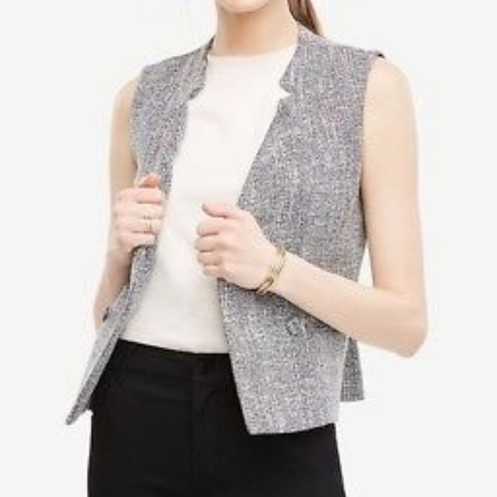 Ann Taylor Tweed Vest